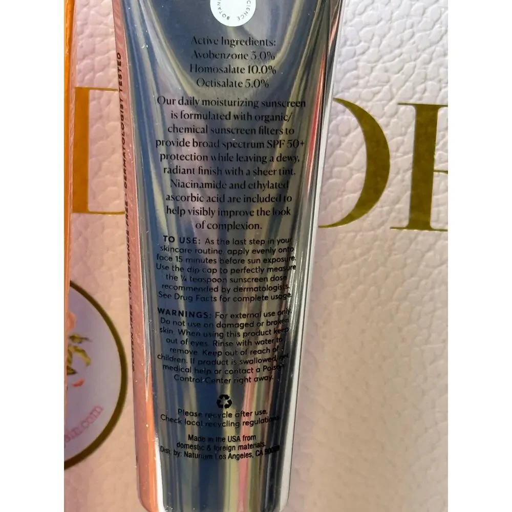 Naturium Dew-Glow Tinted Moisturizer SPF 50+ / DEEP - 50 mL - NEW in box
